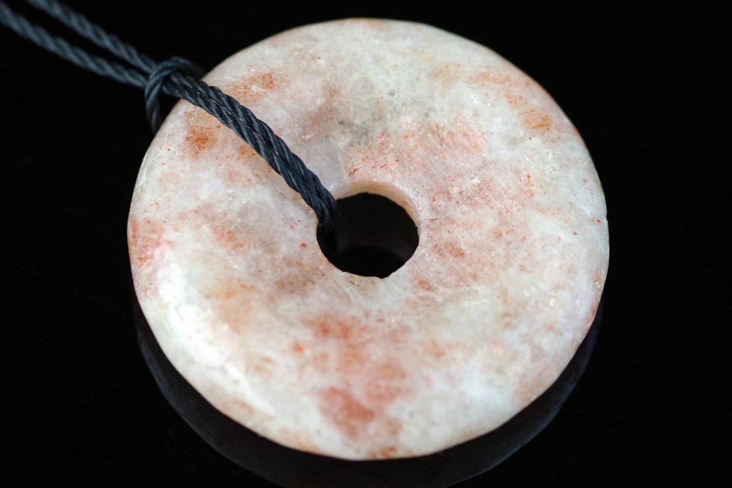 Sunstone pendant – Donut 30mm